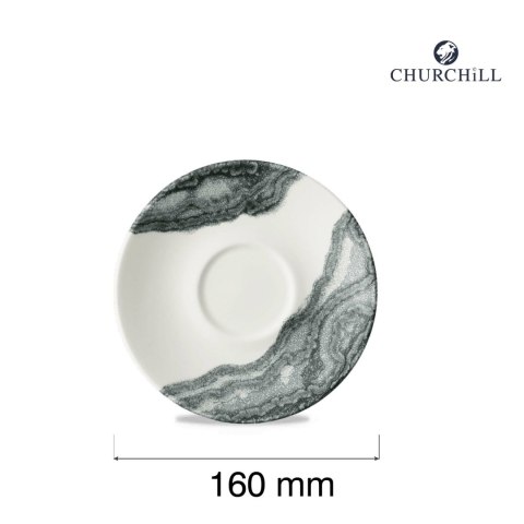 Spodek do filiżanki do kawy i herbaty Tide Black, 160mm Churchill