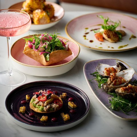 Talerz organiczny z wysokim rantem Stonecast Petal Pink, 200mm Churchill