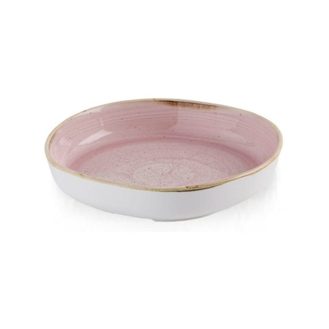 Talerz organiczny z wysokim rantem Stonecast Petal Pink, 230mm Churchill