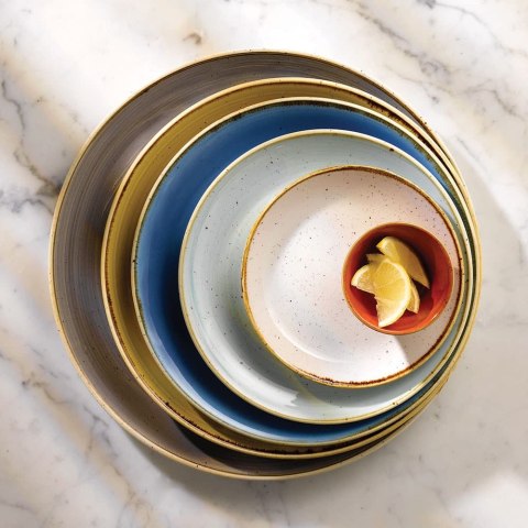 Talerz płytki Stonecast Mustard Seed Yellow 288 mm Churchill