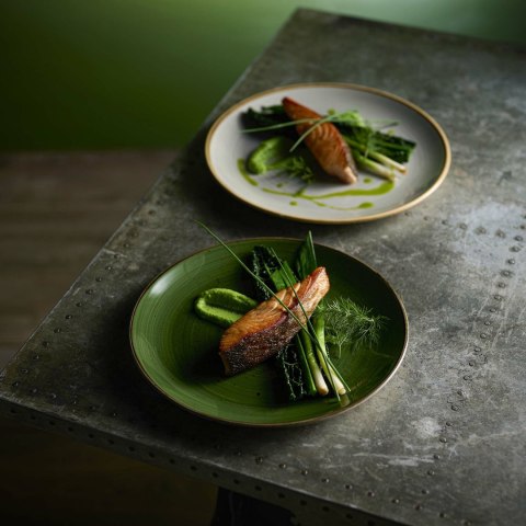 Talerz płytki Stonecast Sorrel Green, 220mm Churchill