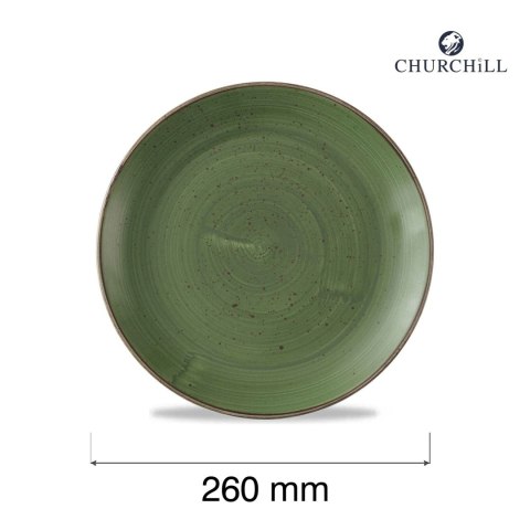 Talerz płytki Stonecast Sorrel Green, 260mm Churchill
