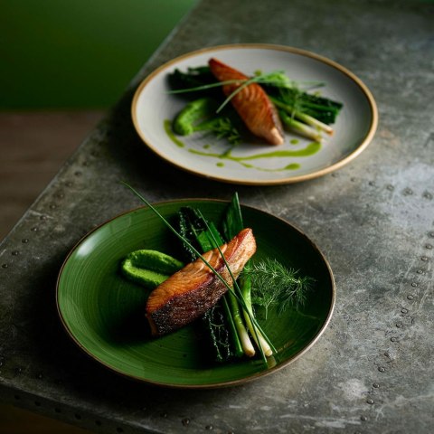 Talerz płytki Stonecast Sorrel Green, 290mm Churchill