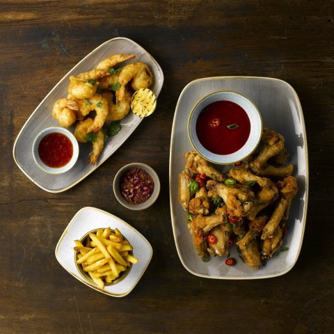 Talerz płytki coupe Stonecast Barley White, 260mm Churchill