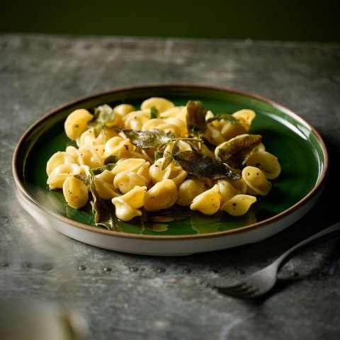 Talerz płytki z rantem Stonecast Sorrel Green, 210mm Churchill