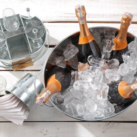 Wiadro do szampana, BarUp, 3,3L, czarny, ⌀220x(H)190mm Bar Up