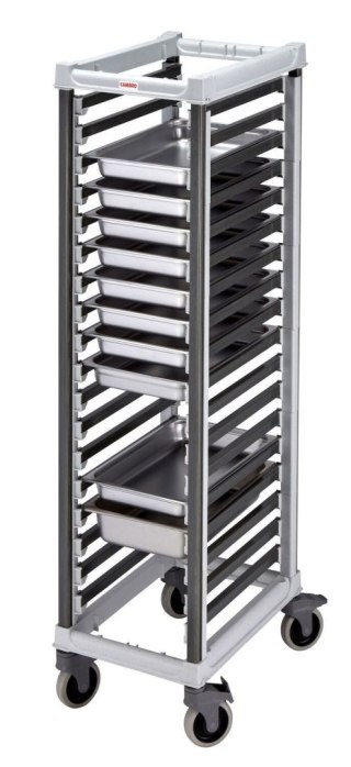 Wózek Camshelving do transportu pojemników, 18 × GN 1/1, Cambro, 730x438x(H)171mm CAMBRO