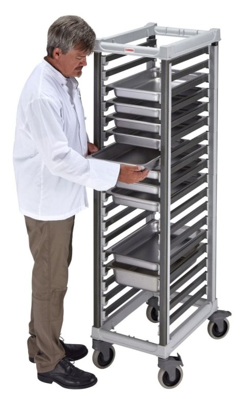 Wózek Camshelving do transportu pojemników, 18 × GN 1/1, Cambro, 730x438x(H)171mm CAMBRO