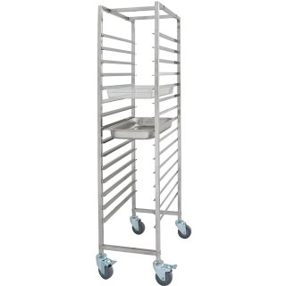 Wózek transportowy ze stali nierdzewnej, Gredil, 15x GN 1/1