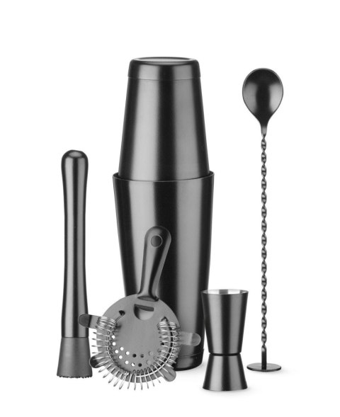 Zestaw barmański w tubie, BarUp, czarny, ⌀120x(H)320mm Bar Up