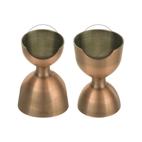 Miarka barmańska Bell z prostą krawędzią, antyczna miedź, BarFly, 25/50ml BarFly