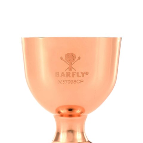 Miarka barmańska Bell z prostą krawędzią, miedź, BarFly, 25/50ml BarFly