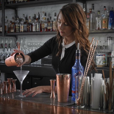 Miarka barmańska Bell z prostą krawędzią, miedź, BarFly, 25/50ml BarFly