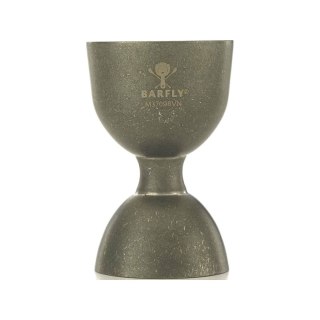 Miarka barmańska Bell z prostą krawędzią, vintage, BarFly, 25/50ml BarFly