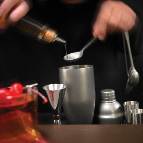 Miarka barmańska Bell z prostą krawędzią, vintage, BarFly, 25/50ml BarFly