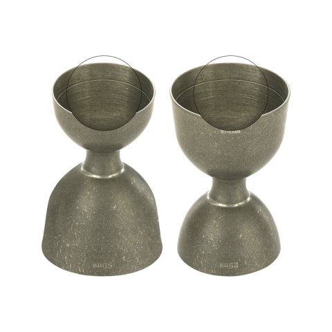 Miarka barmańska Bell z prostą krawędzią, vintage, BarFly, 25/50ml BarFly