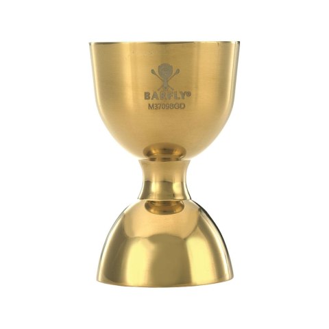 Miarka barmańska Bell z prostą krawędzią, złota, BarFly, 25/50ml BarFly