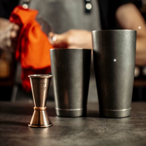 Miarka barmańska w stylu japońskim Diamond Lettice, antyczna miedź, BarFly, 30/60ml BarFly