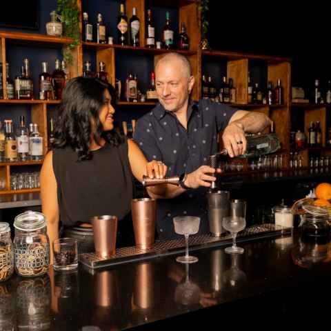 Miarka barmańska w stylu japońskim Diamond Lettice, czarna, BarFly, 30/60ml BarFly