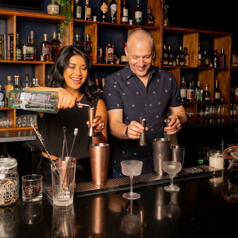 Miarka barmańska w stylu japońskim Diamond Lettice, czarna, BarFly, 30/60ml BarFly