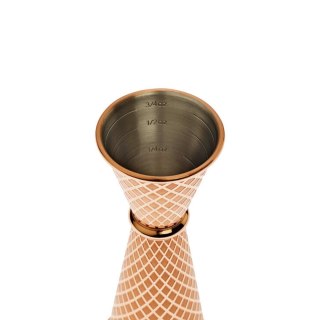 Miarka barmańska w stylu japońskim Diamond Lettice, miedź, BarFly, 30/60ml BarFly