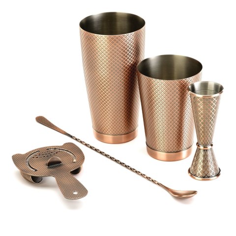 Miarka barmańska w stylu japońskim Diamond Lettice, miedź, BarFly, 30/60ml BarFly