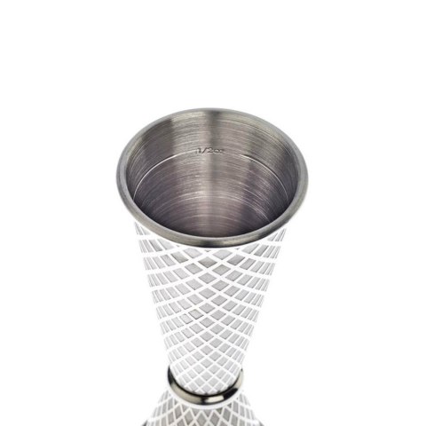 Miarka barmańska w stylu japońskim Diamond Lettice, stal nierdzewna, BarFly, 30/60ml BarFly