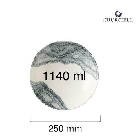 Miska coupe Tide Black, 250mm Churchill