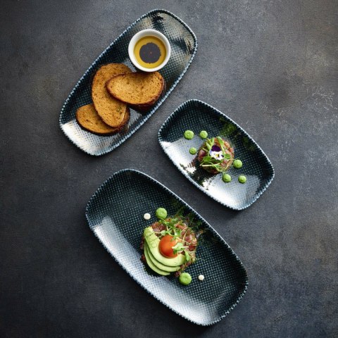 Miska trójkątna Astro Metallic Blue, 190mm Churchill