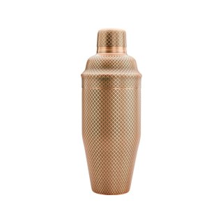 Shaker barmański 3-częściowy w stylu japońskim Diamond Lettice, antyczna miedź, BarFly, 700ml BarFly