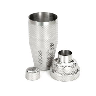 Shaker barmański 3-częściowy w stylu japońskim Diamond Lettice, stal nierdzewna, BarFly, 700ml BarFly