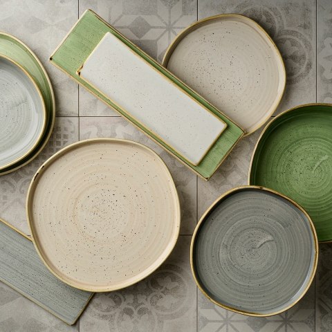 Taca porcelanowa Stonecast Barley White, 300x90mm Churchill