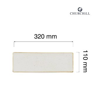 Taca porcelanowa Stonecast Barley White, 320x110mm Churchill