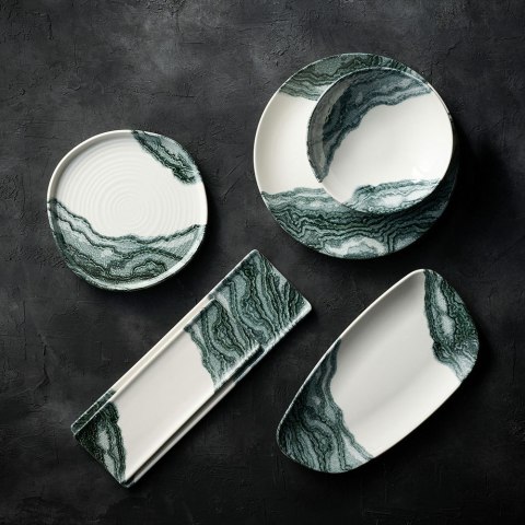 Taca porcelanowa Tide Black, 320x110mm Churchill