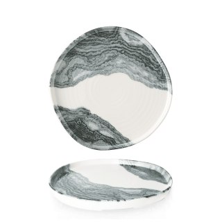 Talerz organiczny z rantem Tide Black, 210mm Churchill