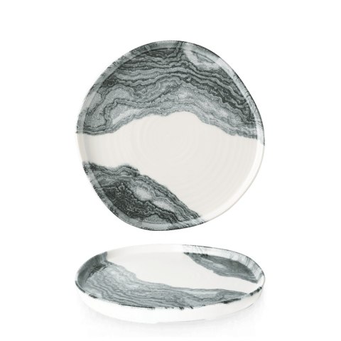 Talerz organiczny z rantem Tide Black, 210mm Churchill