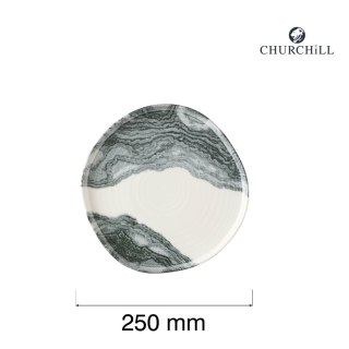 Talerz organiczny z rantem Tide Black, 250mm Churchill