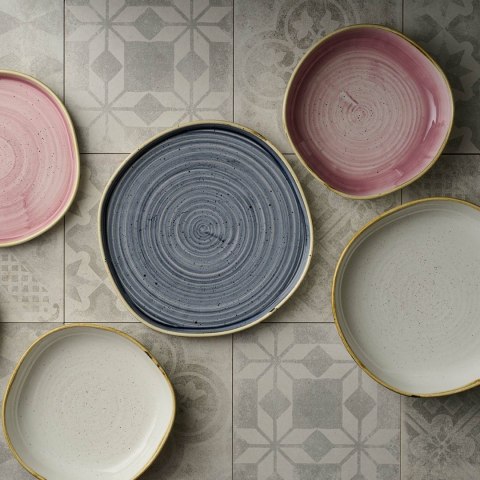 Talerz organiczny z wysokim rantem Stonecast Barley White, 200mm Churchill