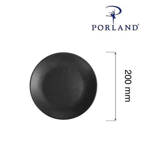 Talerz płytki Coal, 200mm Porland