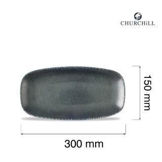 Talerz prostokątny Astro Metallic Blue, 300x150mm Churchill