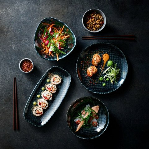 Talerz prostokątny Astro Metallic Blue, 300x150mm Churchill