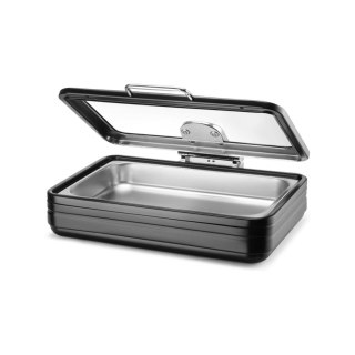 Podgrzewacz indukcyjny ze szklaną pokrywą De Luxe Black, GN 1/1 Fine Dine