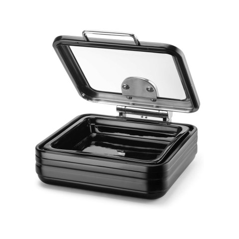 Podgrzewacz indukcyjny ze szklaną pokrywą De Luxe Black, GN 2/3 Fine Dine