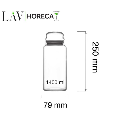 Słoik z pokrywką Phuket 1400 ml, LAV LAV