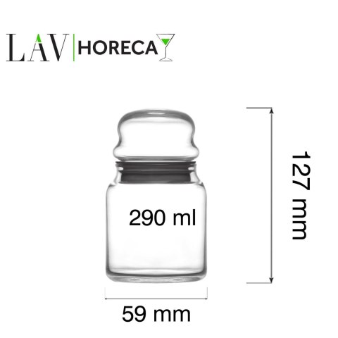Słoik z pokrywką Phuket 290ml, LAV LAV