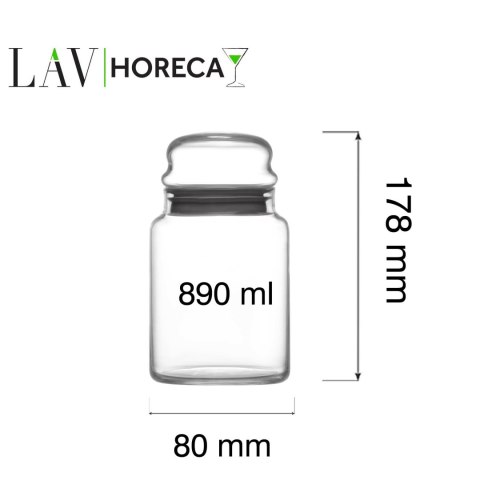 Słoik z pokrywką Phuket 890 ml, LAV LAV