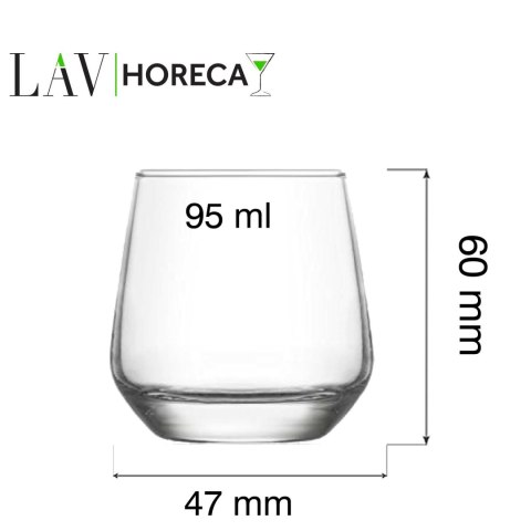 Szklanka do wody do espresso Lyon, 95ml, LAV LAV