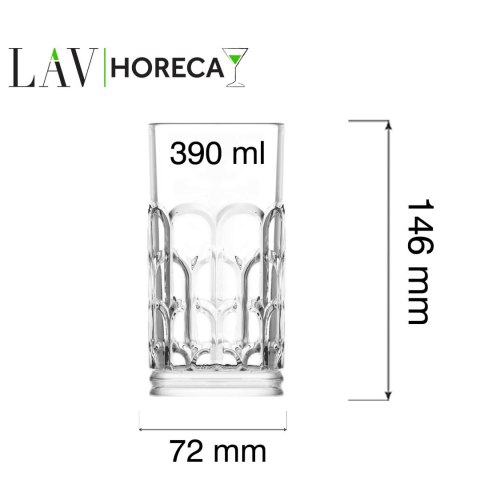 Szklanka wysoka Archie, 390ml, LAV LAV