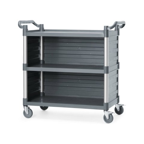 Wózek serwisowy z panelami bocznymi, 3-półkowy, 1010x500x(h)960mm Amerbox