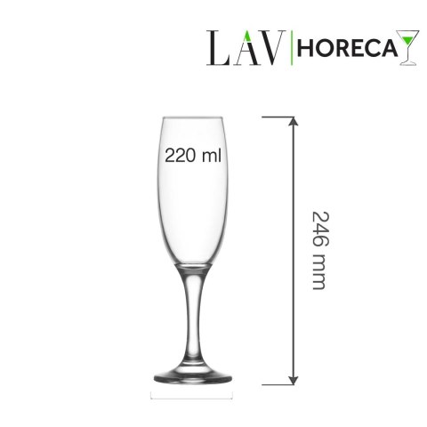 Kieliszek do szampana Aspen 220 ml, LAV (dawniej LV-EMP541Z) LAV